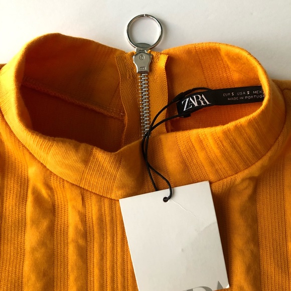 Zara Retro mock neck ( yellow mustard ) - Picture 3 of 4